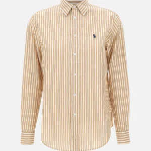 Camicia in cotone e lino classic-Fit