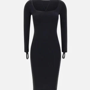 "Sculpting jersey midi dress"