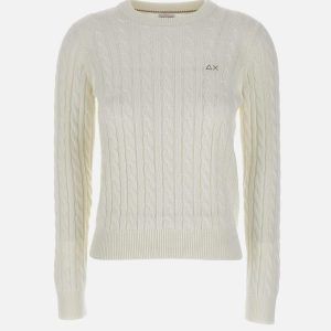 "Cable knit sweater"