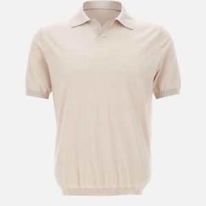 Polo in misto seta e cotone