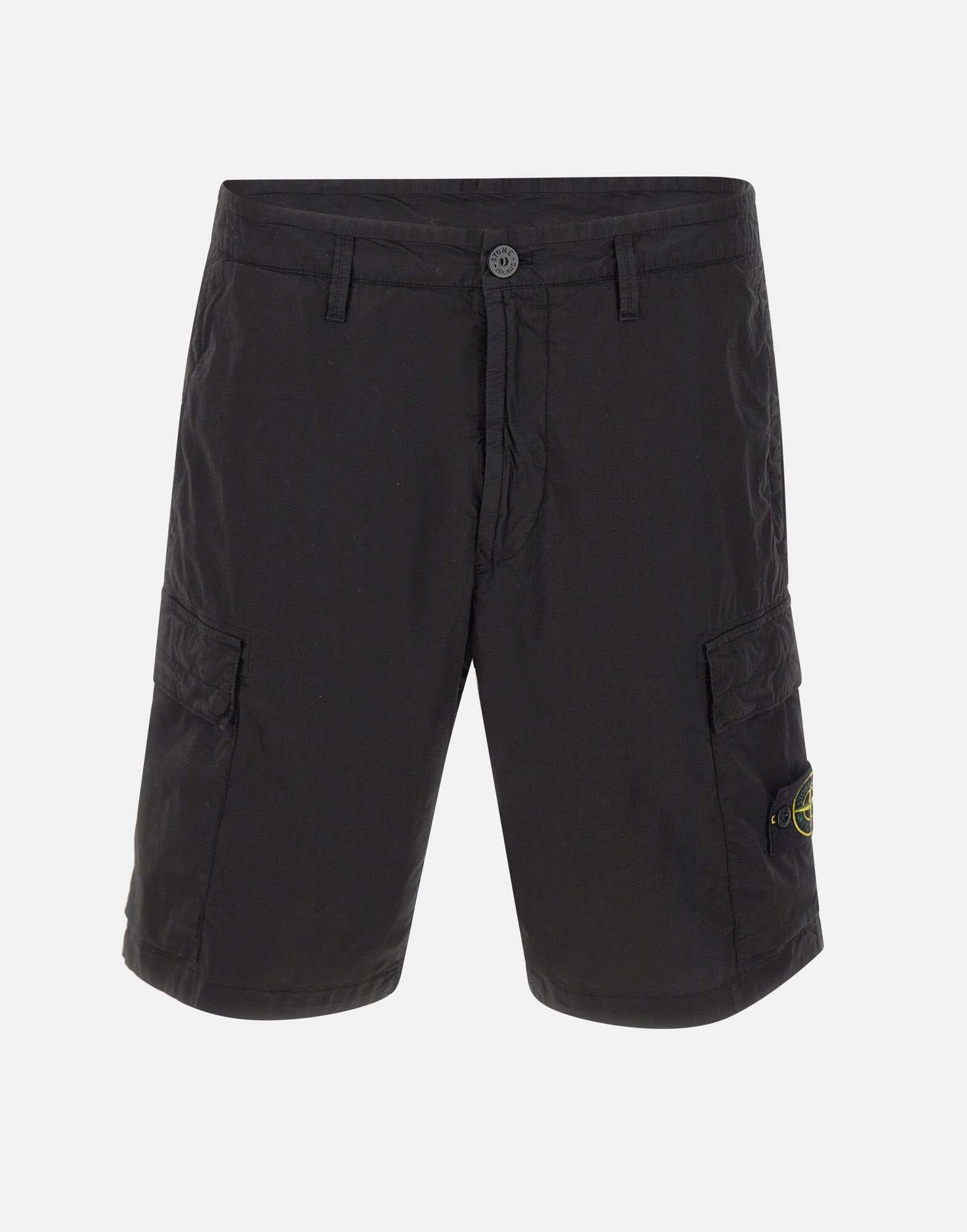 Bermuda in tela di cotone stretch "Paracadute"