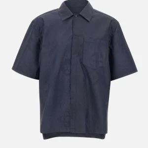 Camicia a maniche corte con monogramma