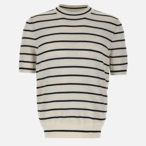 Maglia in cotone a righe