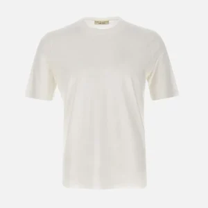 T-shirt in crêpe di cotone