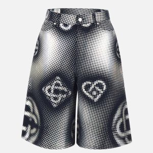 Shorts "Pearlescent monogram denim"