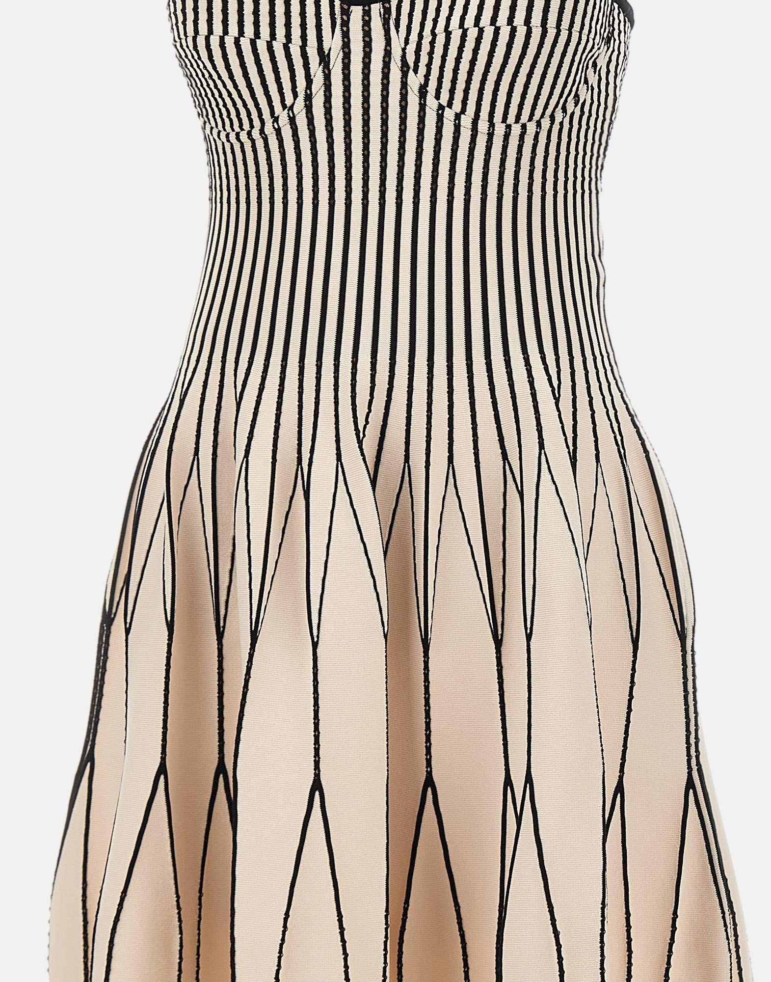 Abito in maglia bicolore - immagine 5