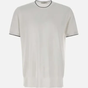 T-shirt in cotone e viscosa