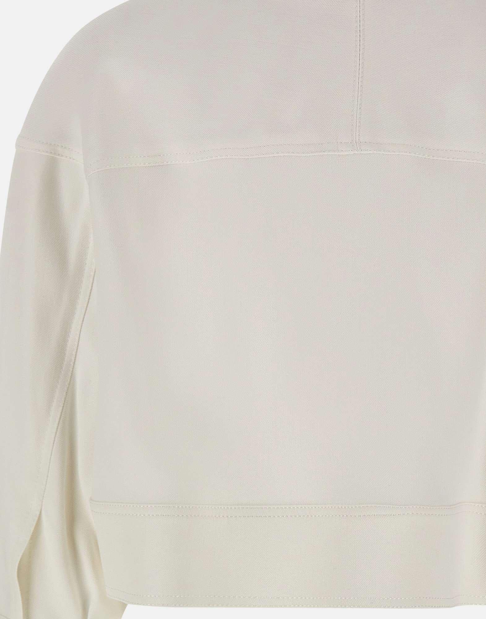 Caban in gabardina con bottoni gioiello - immagine 6