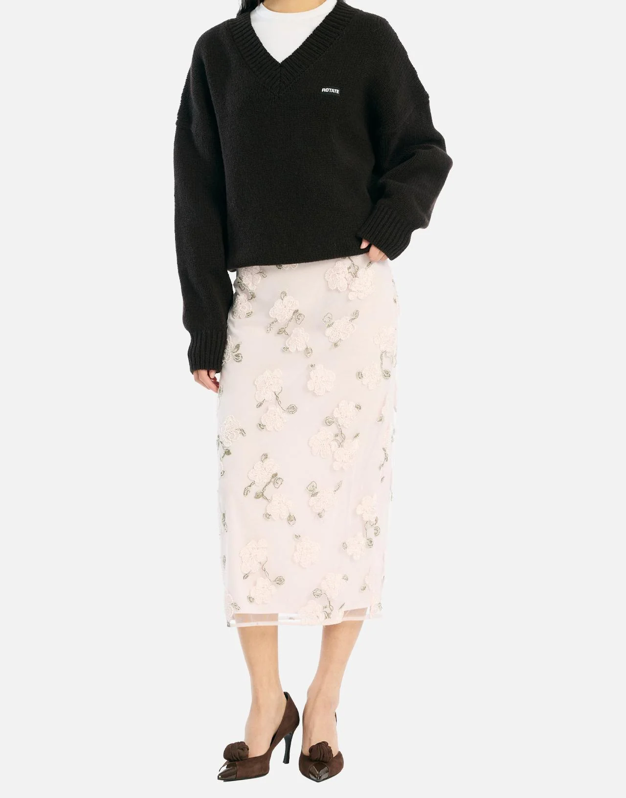 Gonna longuette con paillettes - immagine 3