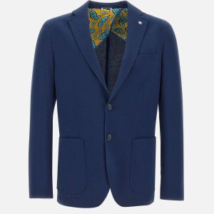 Blazer in cotone stretch