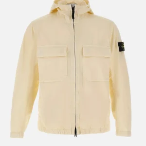 Giacca in twill di cotone stretch