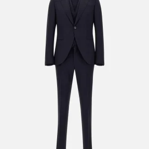 Completo tre pezzi  in misto fresco lana