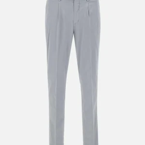 Pantaloni "DVR33" in cotone e seta