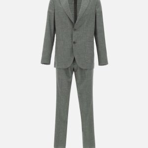 Abito in misto lana, seta e lino