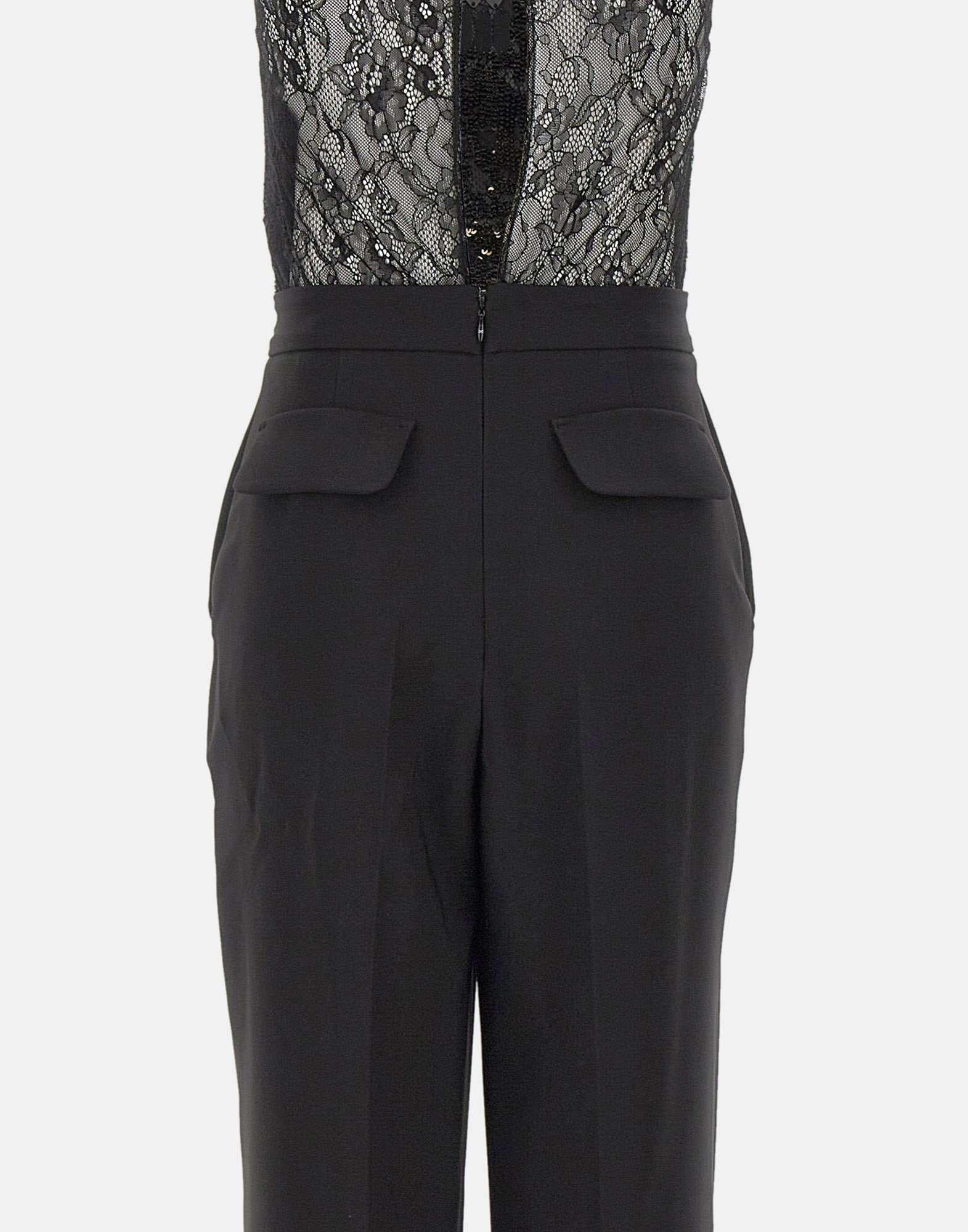 Tuta in crêpe con ricami - immagine 5