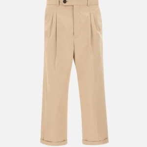 "Pantalon Cropped  à Plis"