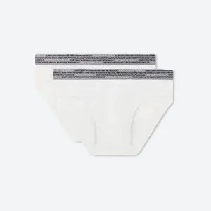 Set due slip in cotone organico stretch