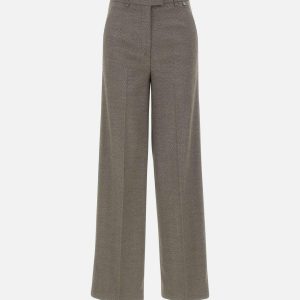 Pantaloni straight con piega