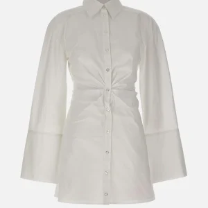 Abito camicia con arricciatura