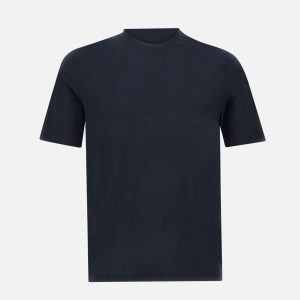 T-shirt in crêpe di cotone