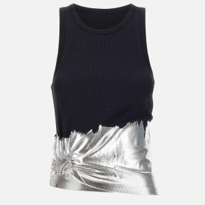 Top con anello e arricciatura