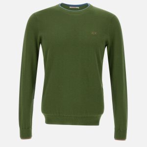 "Sweater neck double rib"