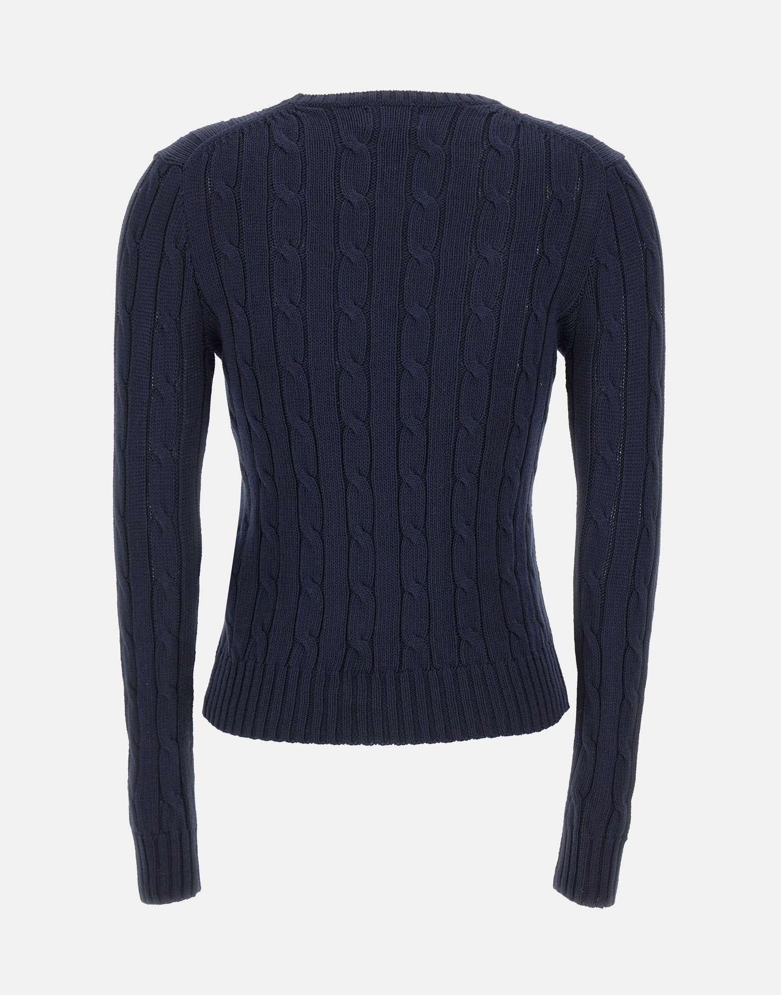 Maglia a girocollo in cotone a trecce - immagine 4