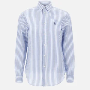 Camicia in cotone e lino classic-Fit
