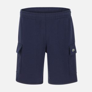 Shorts cargo in cotone felpato