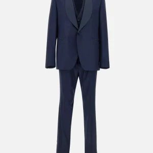 Completo tre pezzi  in lana e seta