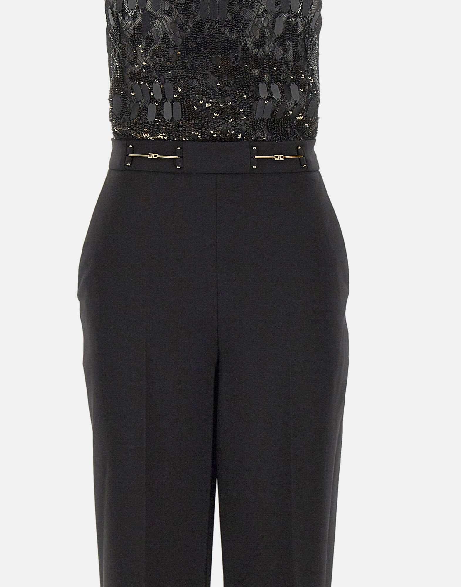 Tuta in crêpe con ricami - immagine 6