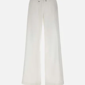 Pantaloni ampi in misto cotone