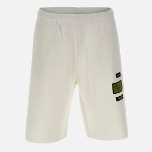 Shorts felpati con patch