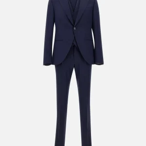 Completo  tre pezzi in misto fresco lana