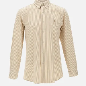 Camicia in popeline stretch a righe