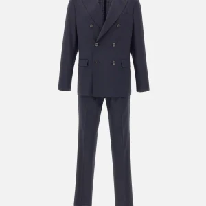 Abito doppiopetto in misto lana