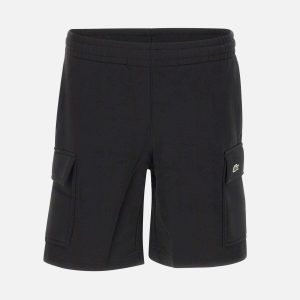 Shorts cargo in cotone felpato