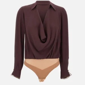 Body in georgette di viscosa