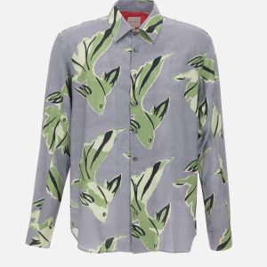 Camicia oversize stampata