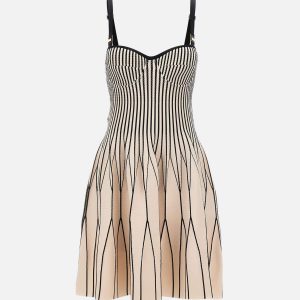 Abito in maglia bicolore