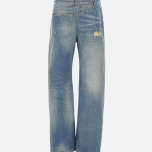 Jeans gamba larga twist