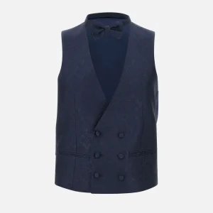 Gilet e papillon da cerimonia  in misto seta