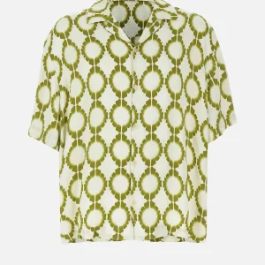 Camicia in viscosa con stampa