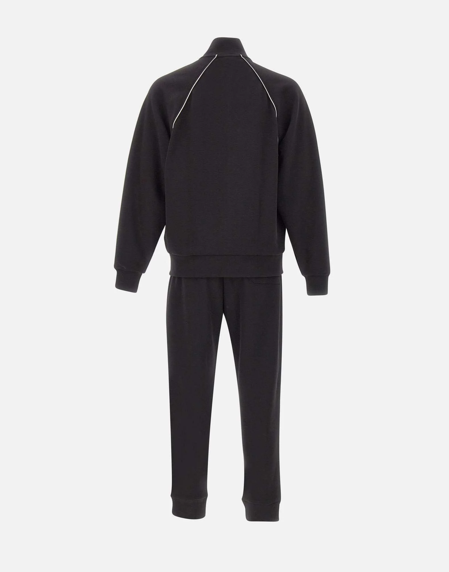 Tuta sportiva in misto cotone con profili a contrasto - immagine 4