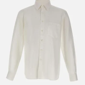 Camicia in lino con taschino