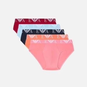 Set cinque slip in cotone stretch