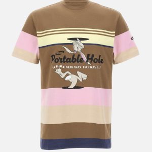 T-shirt in cotone con stampa "Portable Hole"