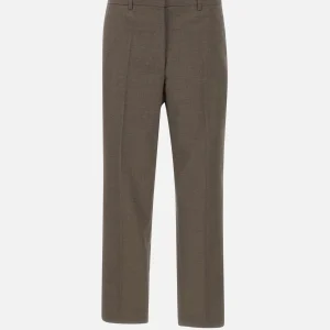 "Emma cropped cool wool trousers"