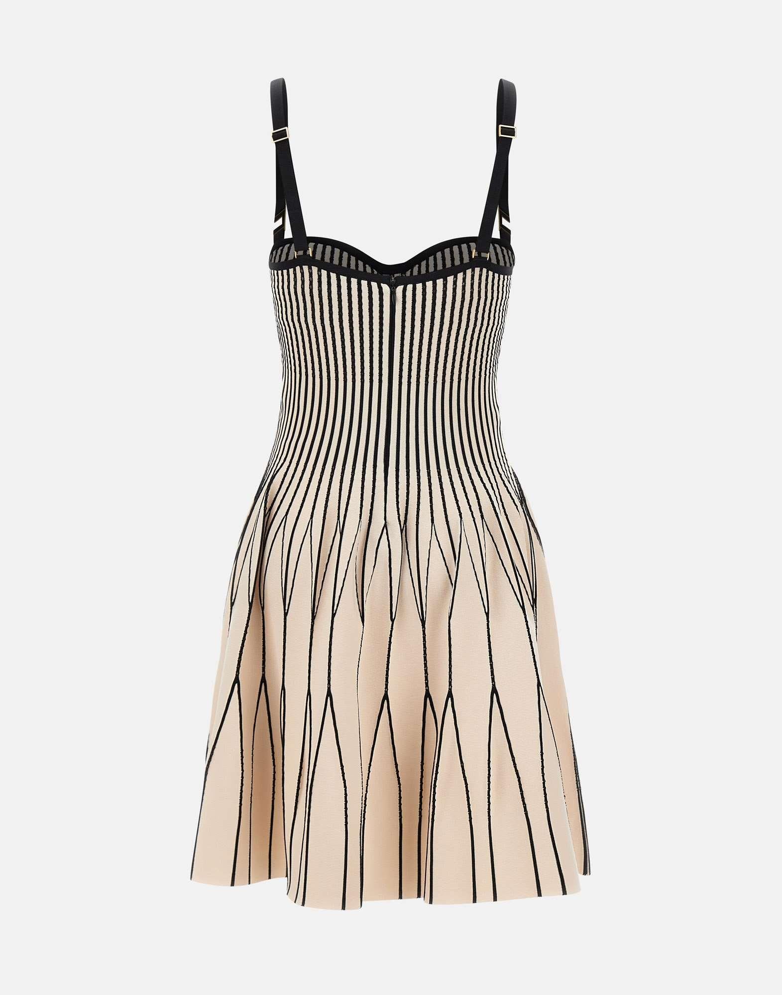 Abito in maglia bicolore - immagine 4