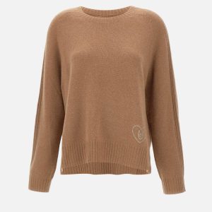 Maglia in misto lana con intarsi